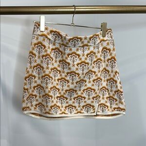 Show me your Mumu skirt Floral Patterned Skirt in Cream and Brown
